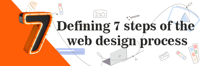 defining 7 steps of the web design process